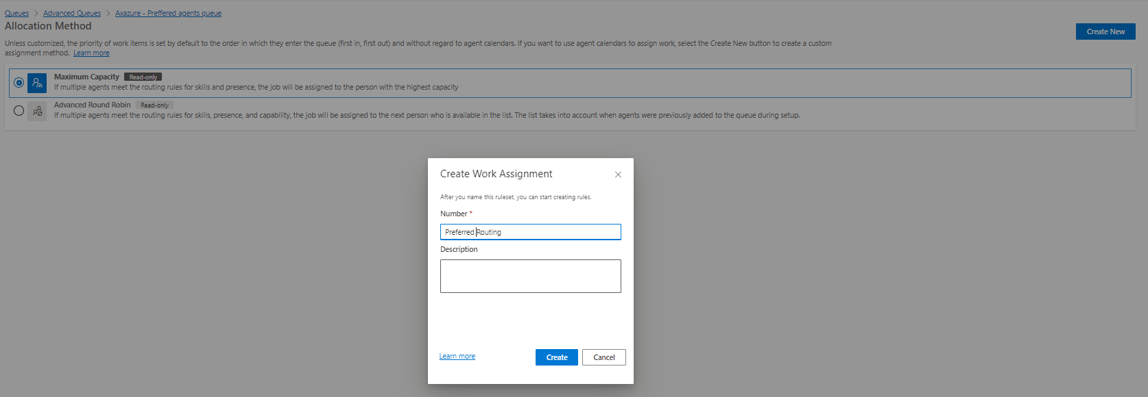 Create new queue for assignment 2