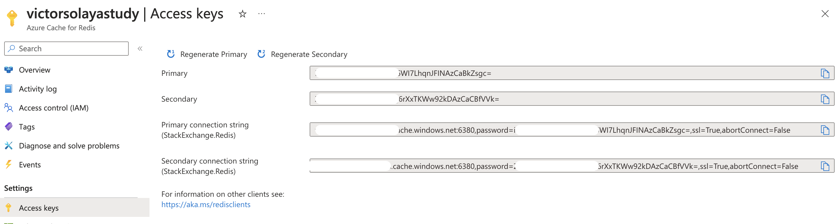 Get connection string