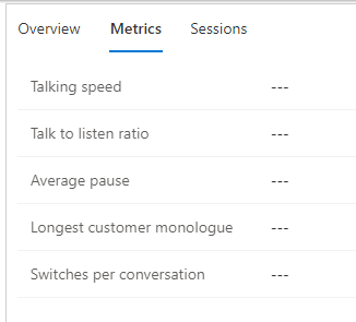 Conversation Metrics